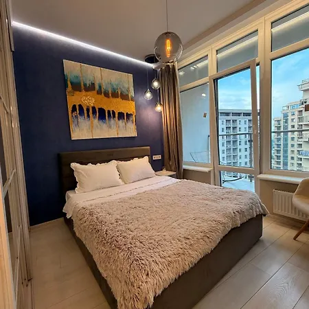 Apartmán стильная с большой террасой 36 жемчужина